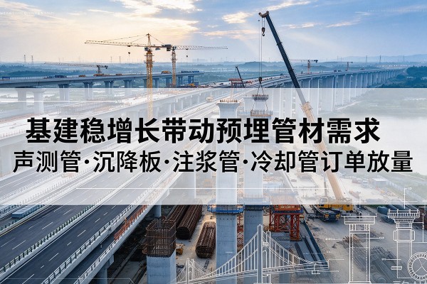 景谷基建稳增长带动预埋监测管材需求，声测管、沉降板、注浆管订单持续放量